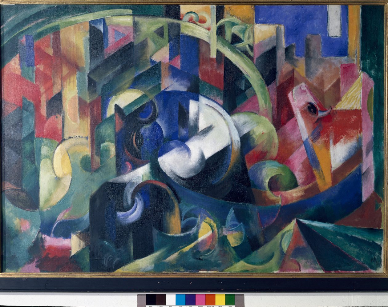 Öküz ile boyama by Franz Marc