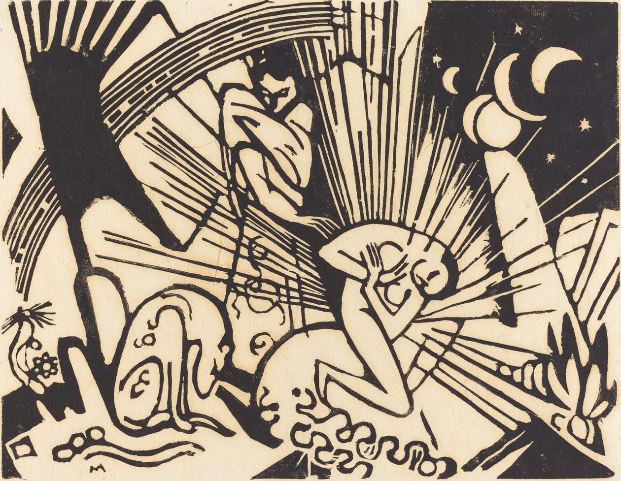 Uzlaşma Versoehnung, 1912. by Franz Marc