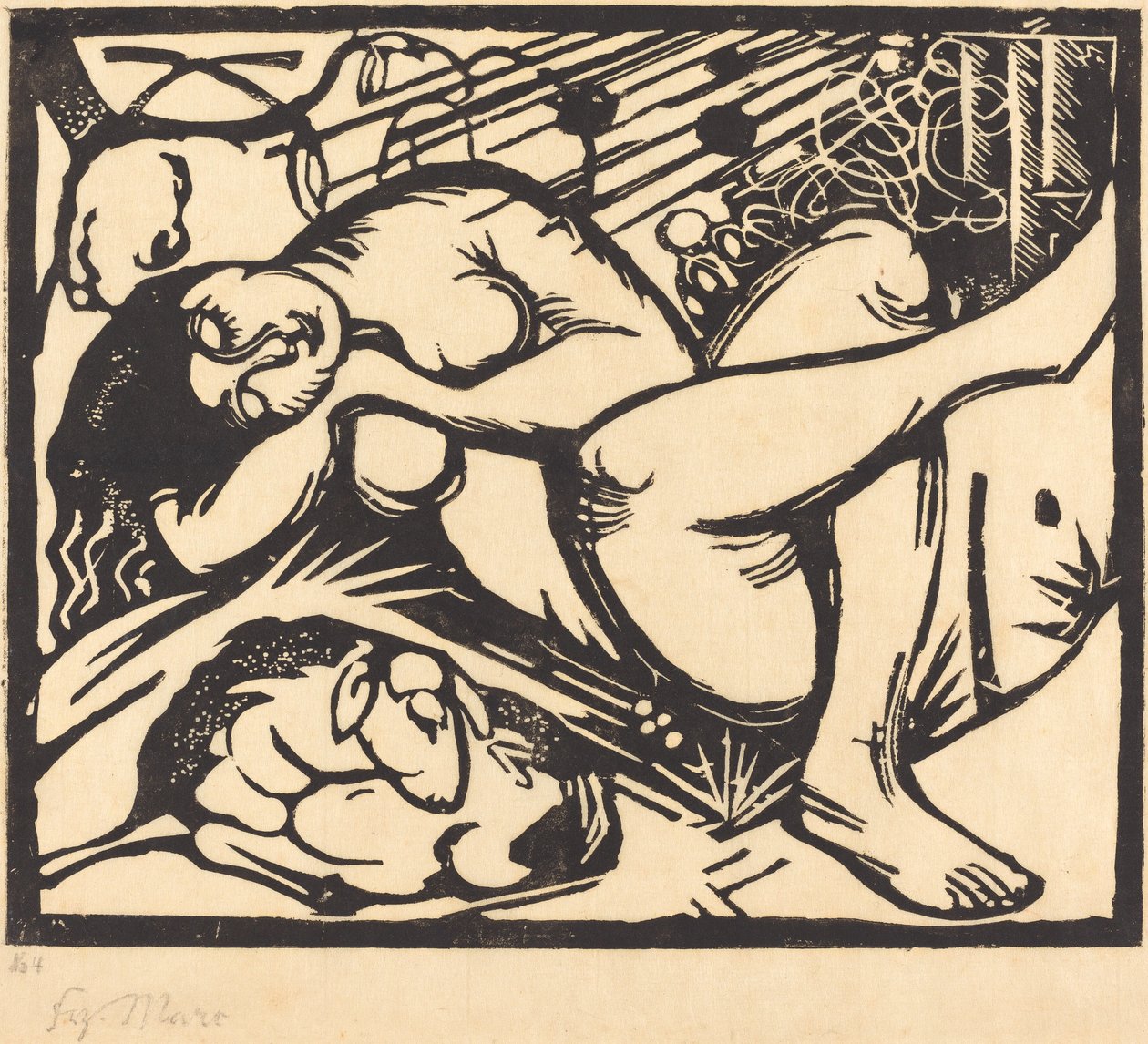 Uyuyan Çoban Uyuyan Çoban, 1912. by Franz Marc