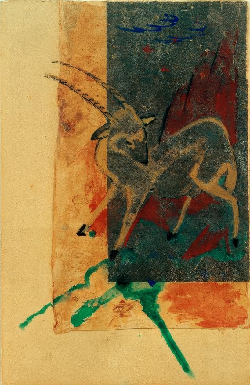 steinbock by Franz Marc