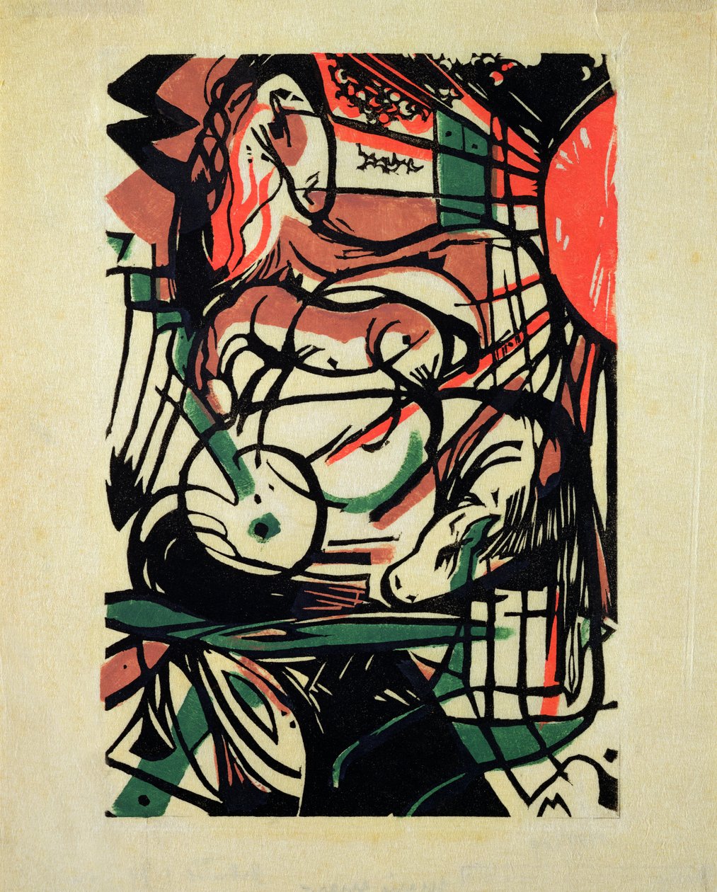 Atın Doğuşu, 1913 by Franz Marc