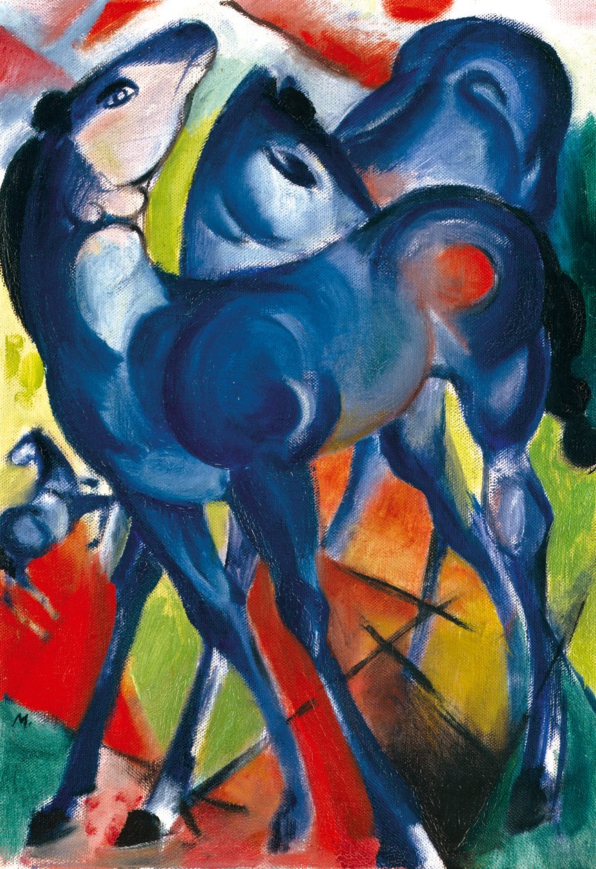 Mavi Taylar by Franz Marc