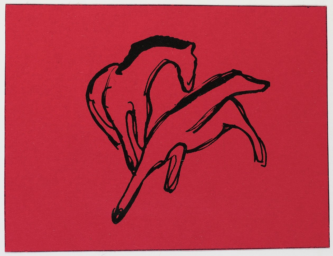 İki at by Franz Marc