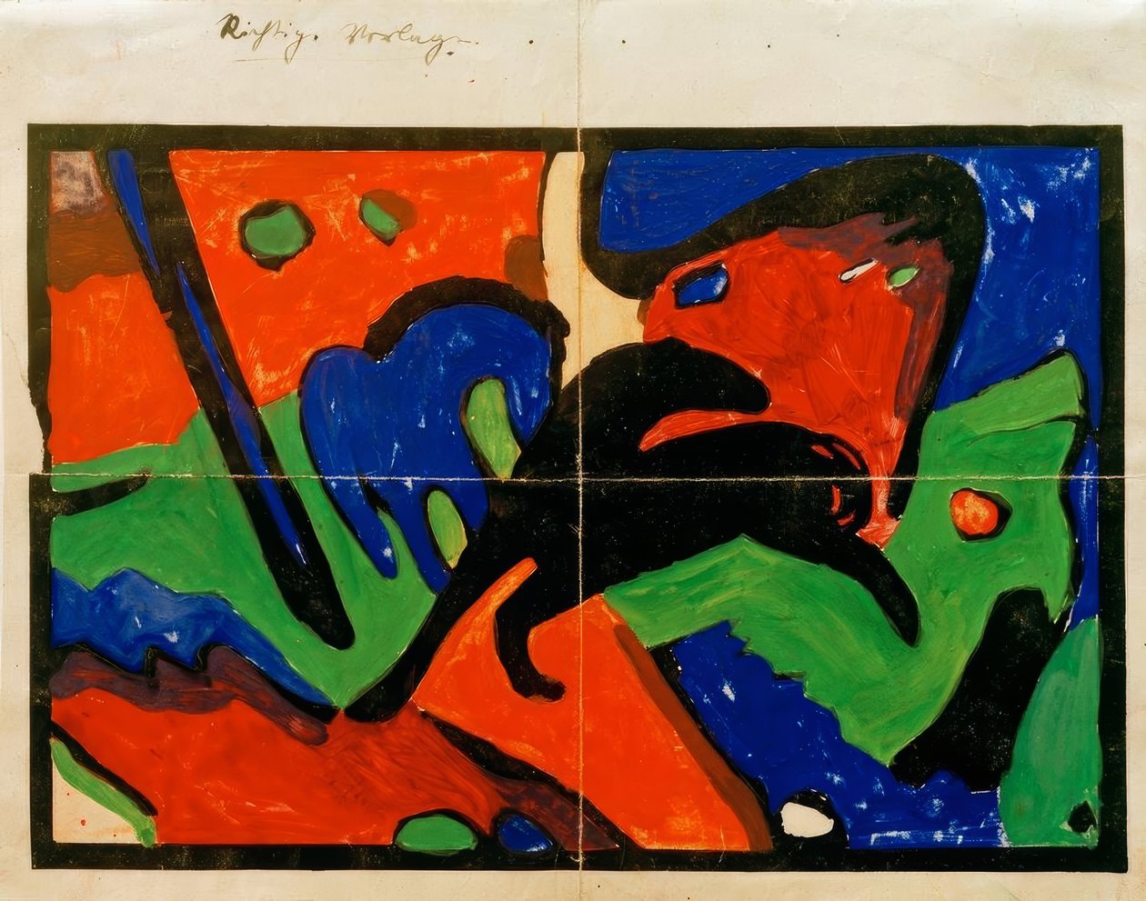 İki at by Franz Marc