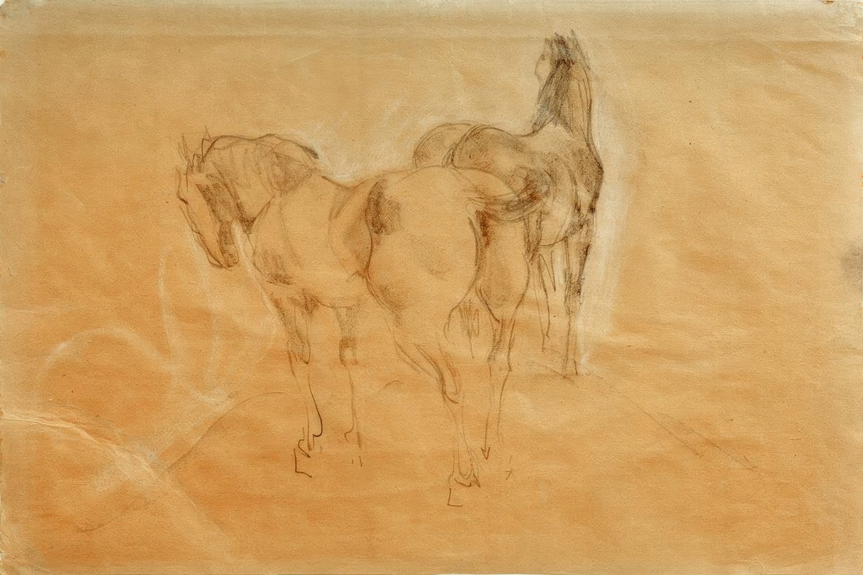 İki at by Franz Marc