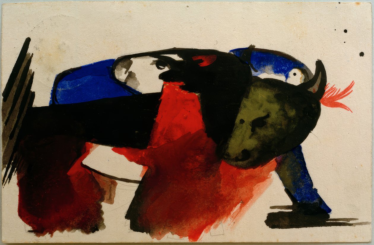 iki hayvan by Franz Marc