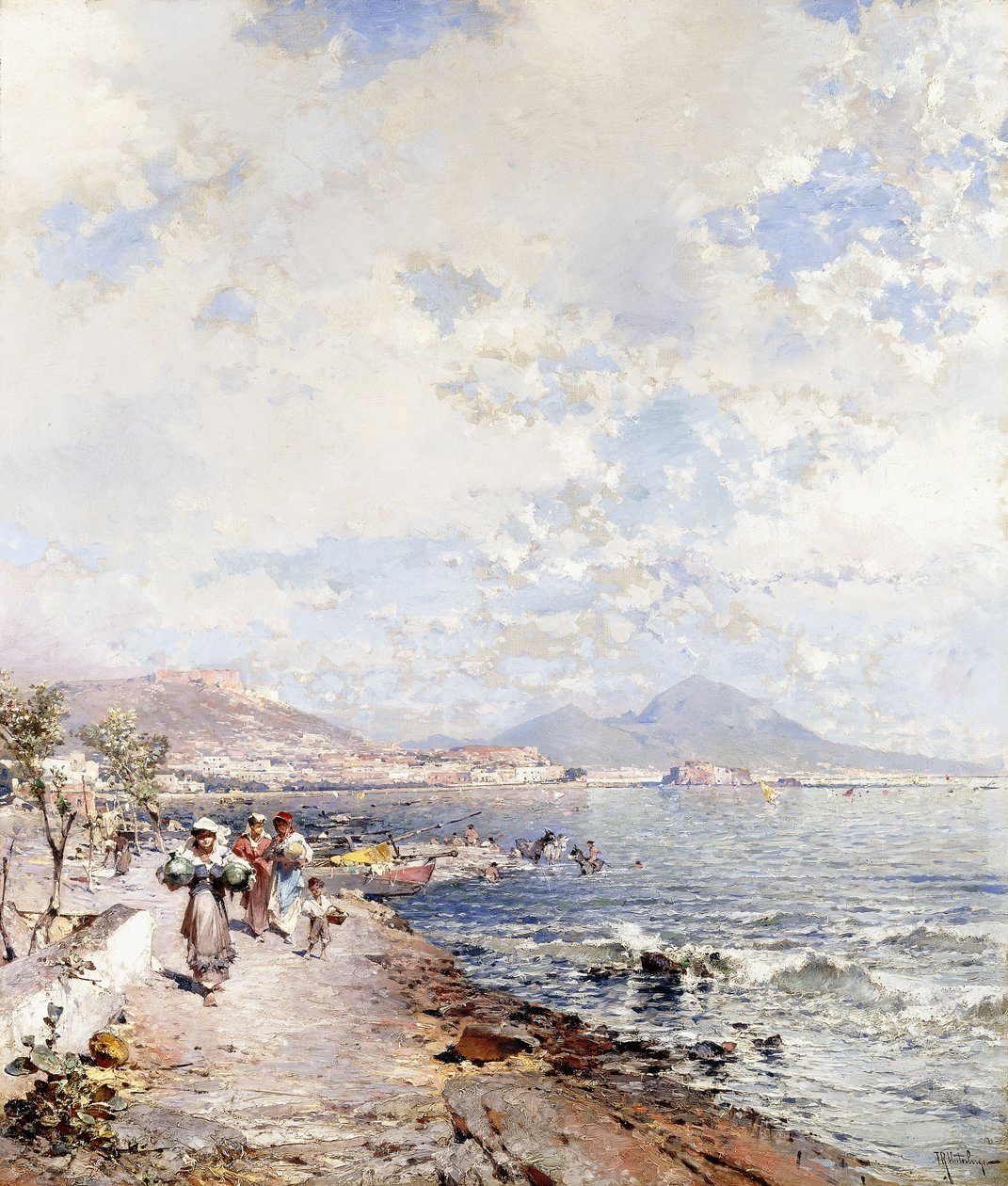 Posilipo, Napoli, by Franz Richard Unterberger