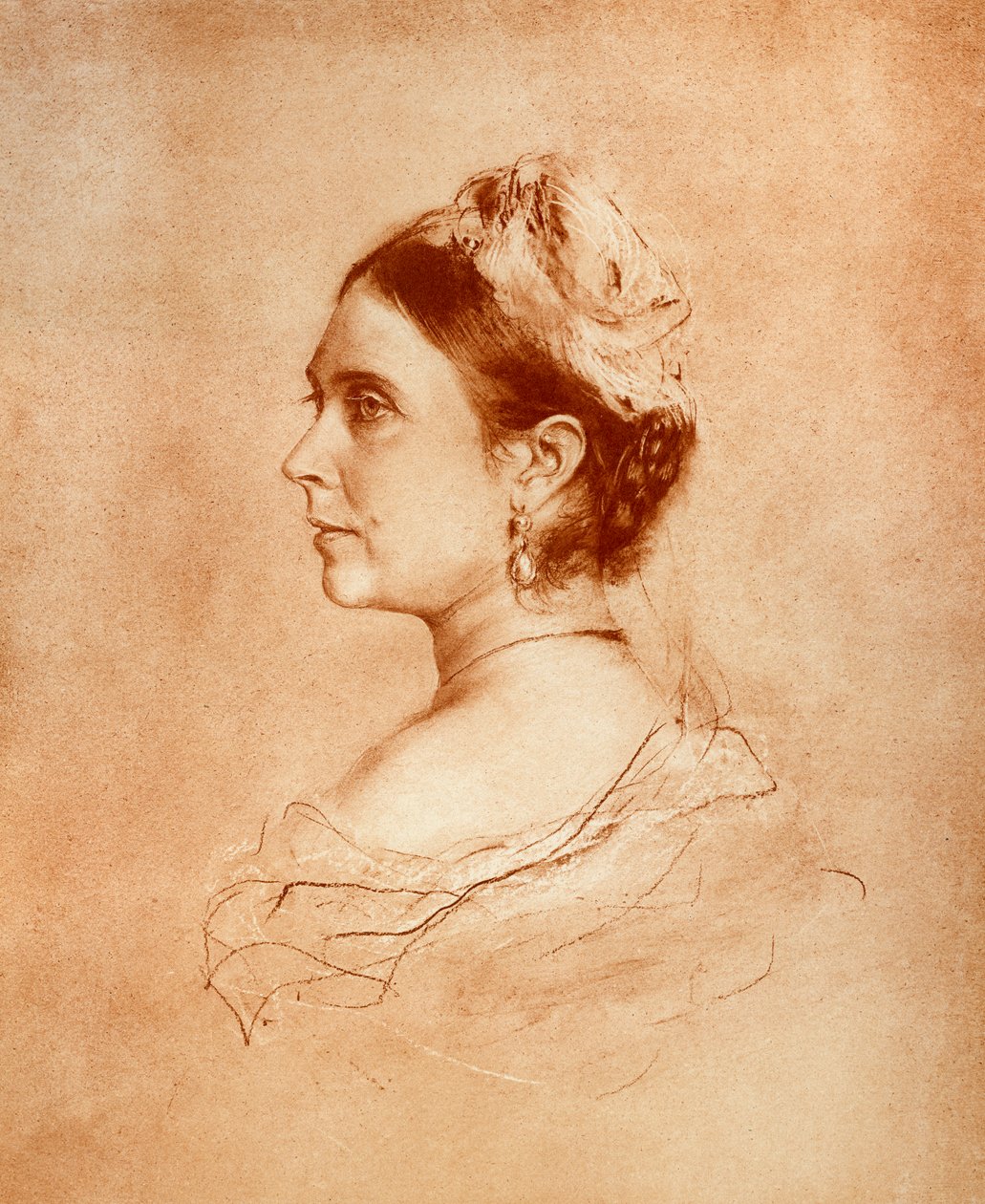 Kraliçe Viktorya by Franz Seraph von Lenbach