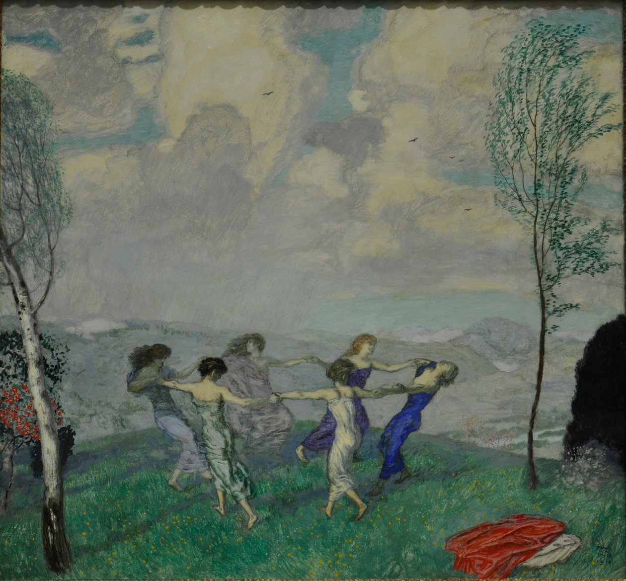 Çember Dansı, 1910. by Franz Stuck Ritter von