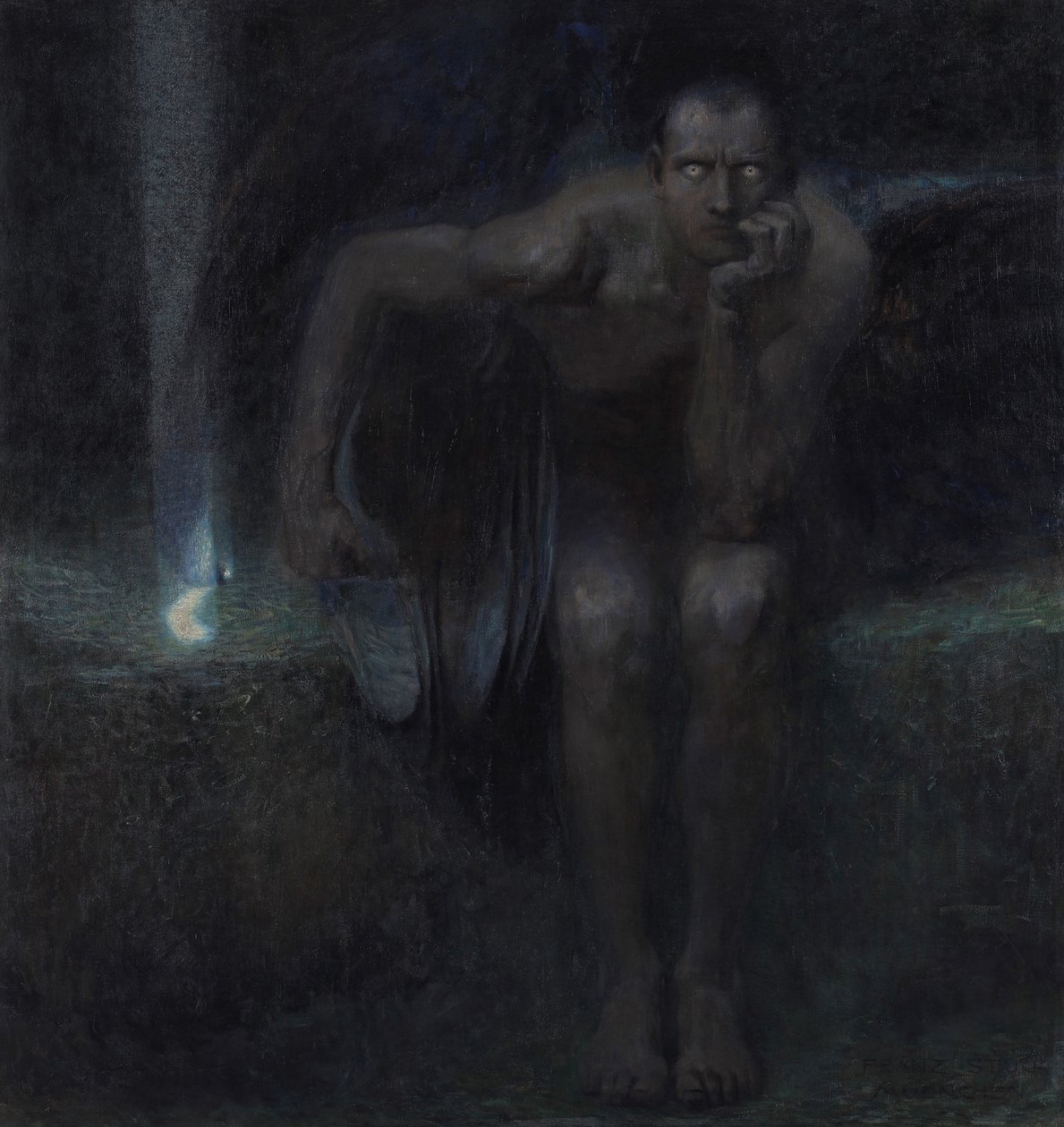 Lucifer, 1891. by Franz Stuck Ritter von
