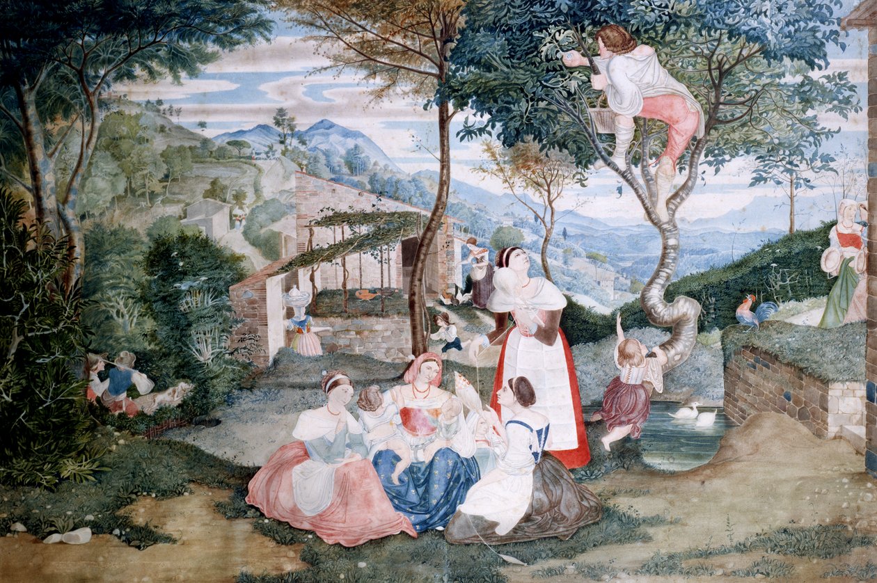 Kırsal Yaşam Sahnesi by Franz Theobald Horny