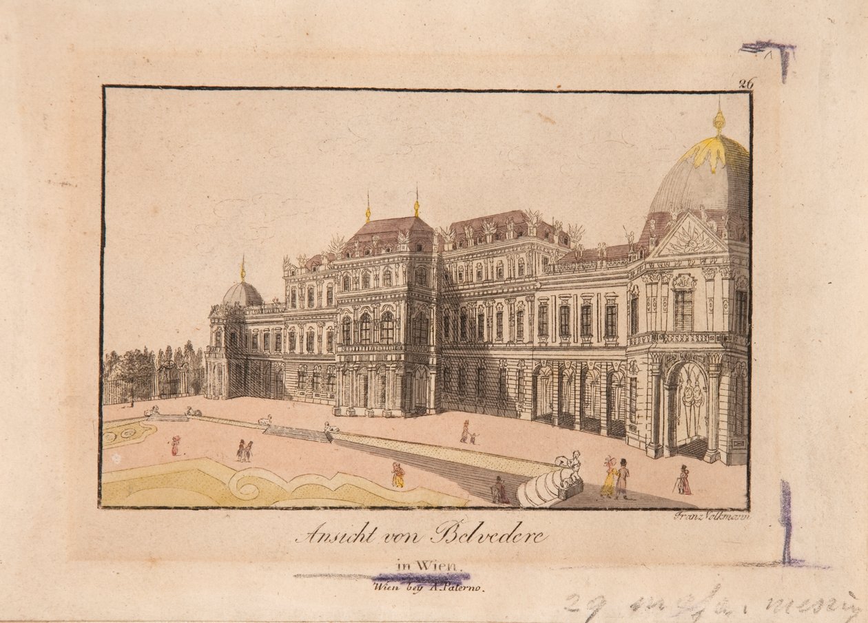 Belvedere manzarası by Franz Volkmann