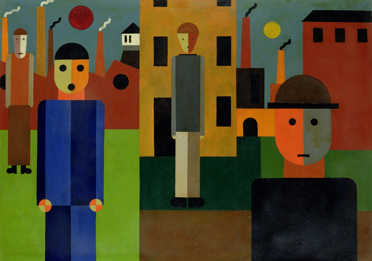 Fabrikalar, 1926 (karttaki yağ) by Franz W. Seiwert
