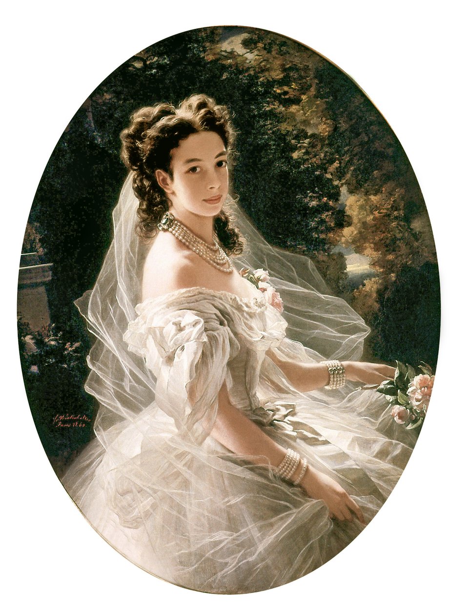 Prenses Pauline von Metternich, 1860 by Franz Xaver Winterhalter