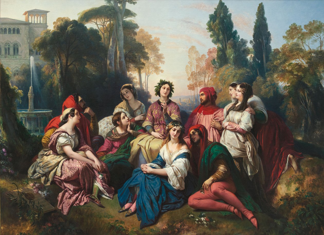 Decameron, 1837 by Franz Xaver Winterhalter