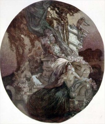 İnci olan kadın by Franz von Bayros (1866 1924)