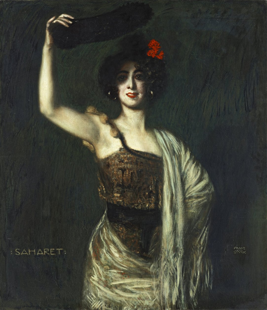 dansçı Saharet by Franz von Stuck