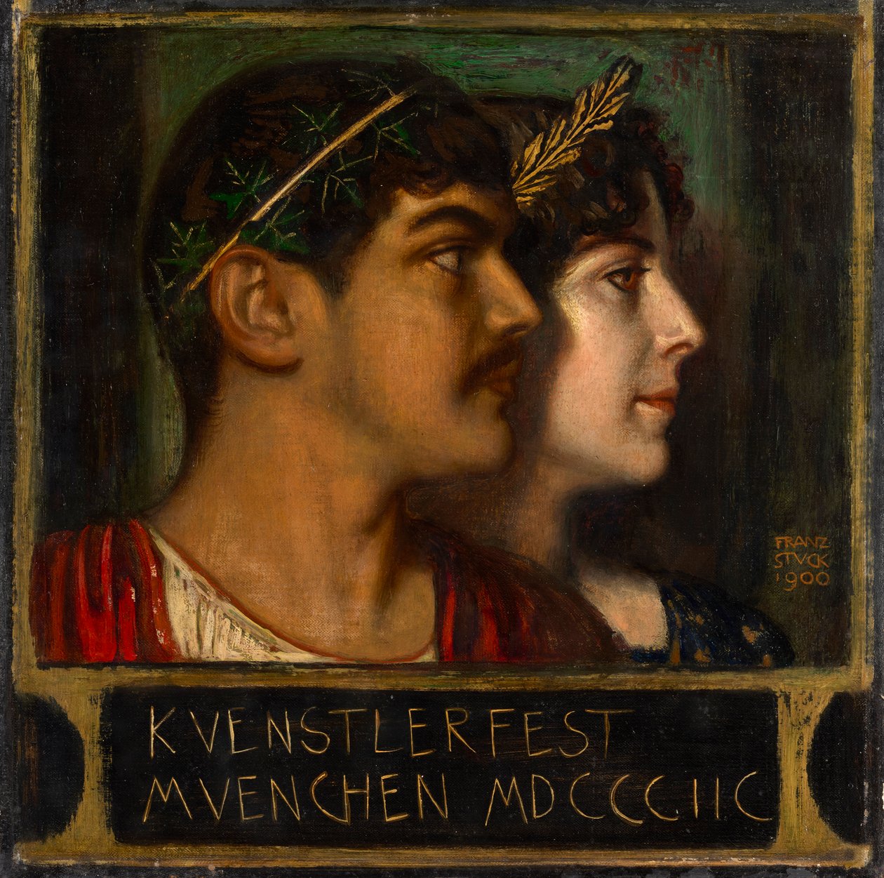 Franz ve Mary Sıkışmış by Franz von Stuck