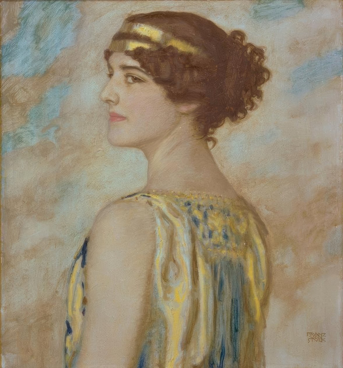 Kızı Mary bir Yunan olarak by Franz von Stuck
