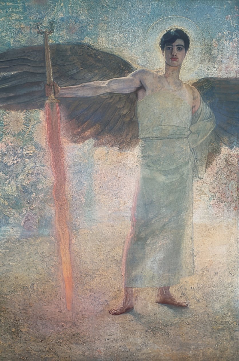 Cennet Muhafızı. 1889 by Franz von Stuck