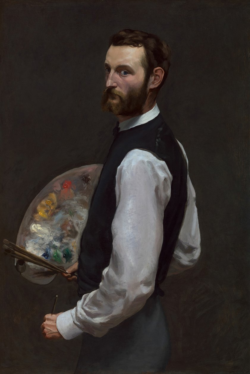Otoportre, 186566. by Frédéric Bazille