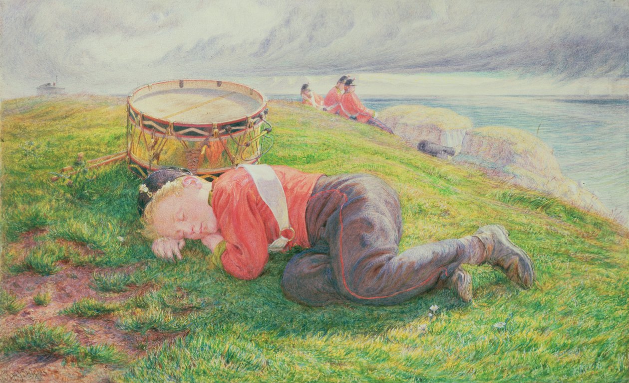 Davulcu Çocuğun Rüyası by Frederic James Shields
