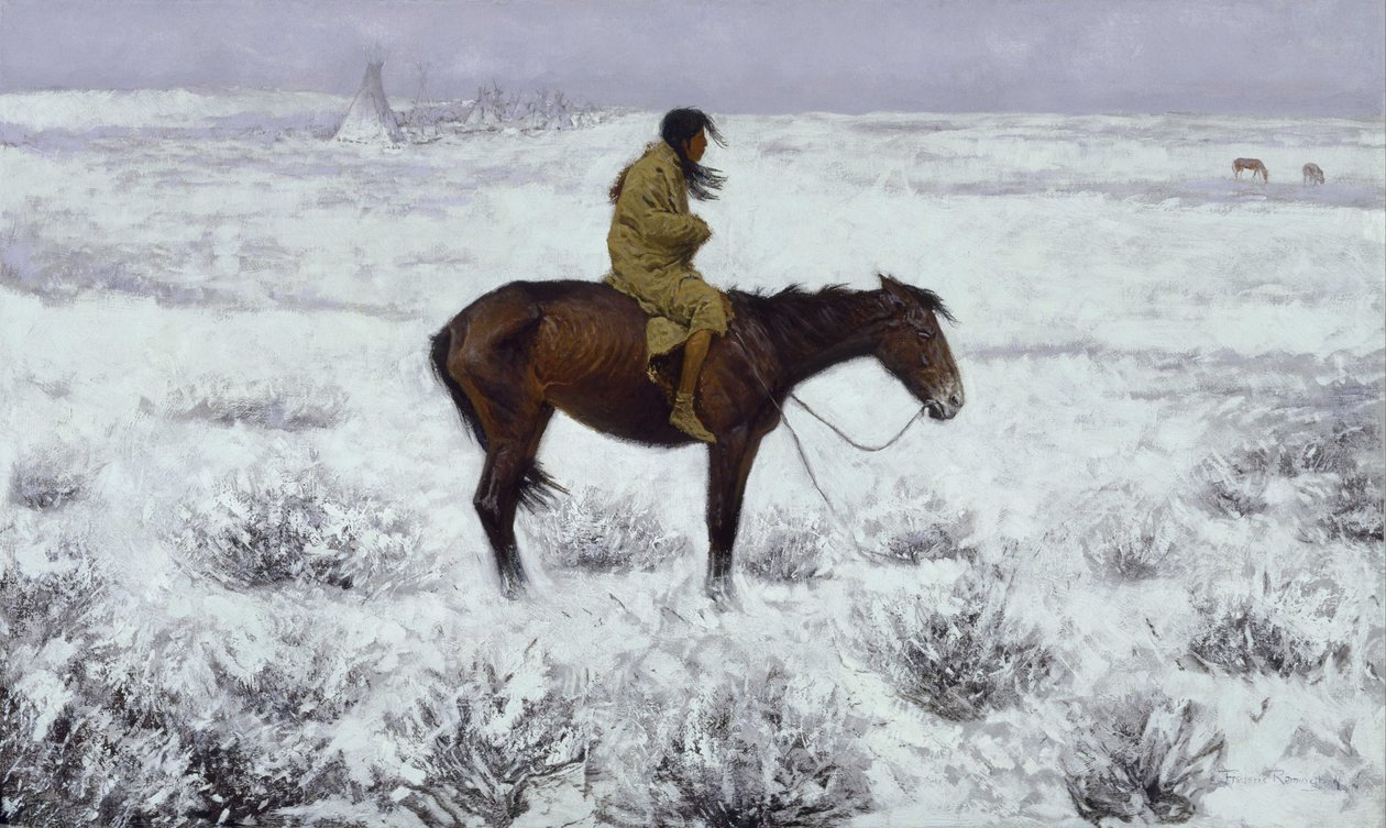 sürü çocuğu by Frederic Remington