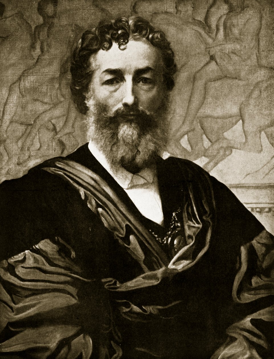 Otoportre (taş) by Frederic (after) Leighton