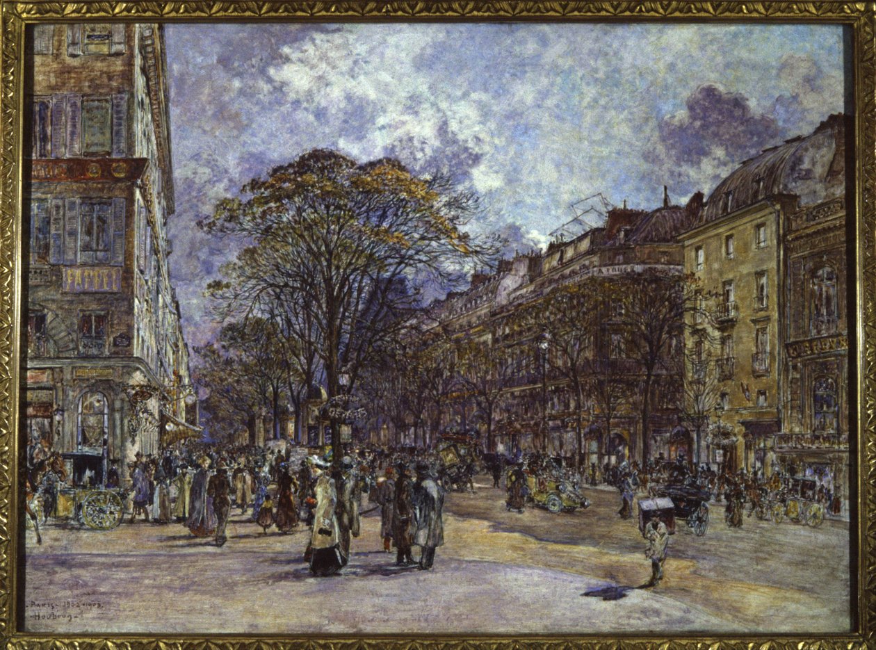 İtalyanlar Bulvarı, Paris by Frederic Anatole Houbron