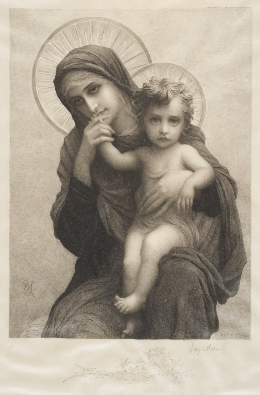 madonna ve çocuk by Frederic Auguste Laguillermie