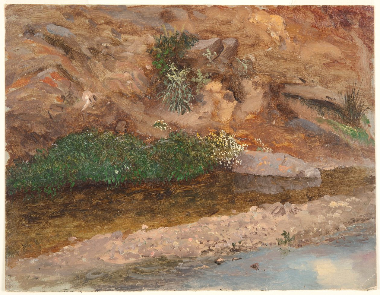 Bir Akışın Bankası by Frederic Edwin Church