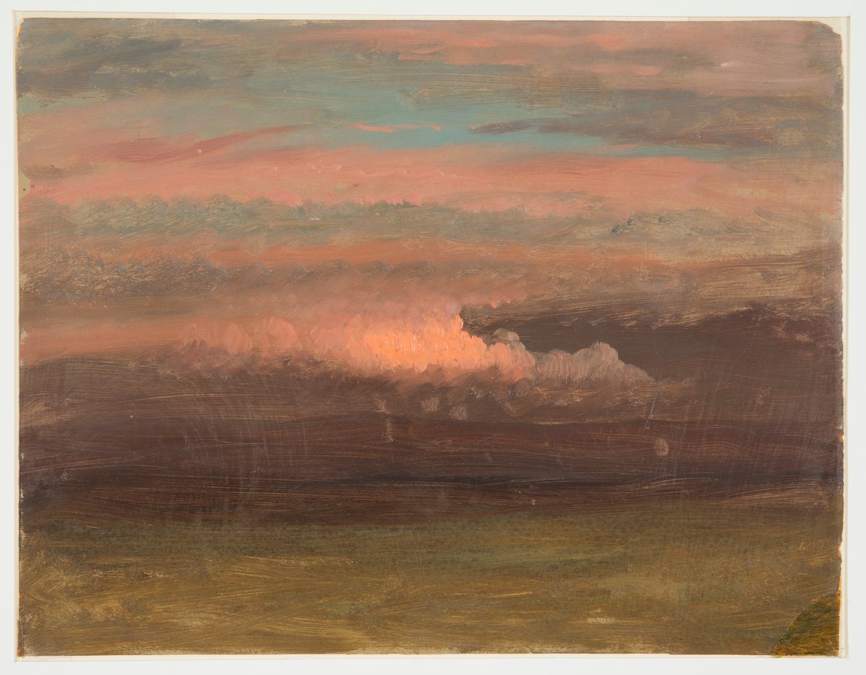 Gün Batımında Bulut Çalışması by Frederic Edwin Church
