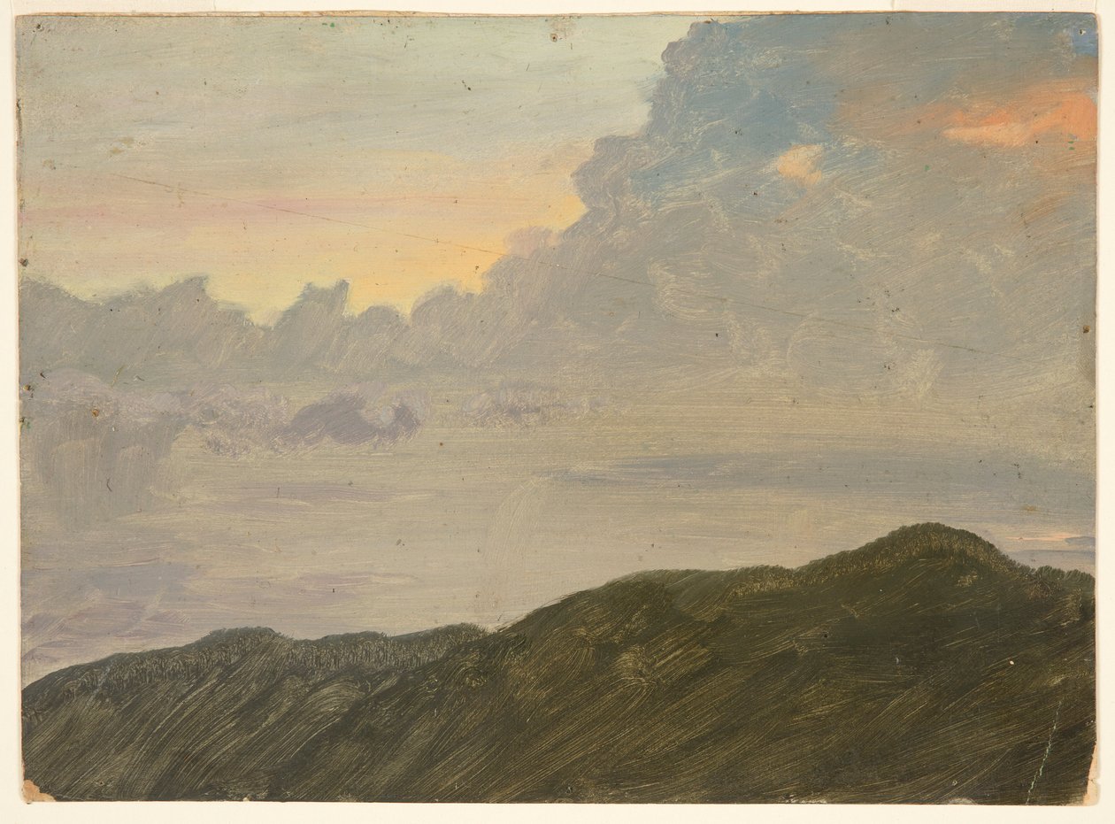 Tepe ve Bulutlar by Frederic Edwin Church