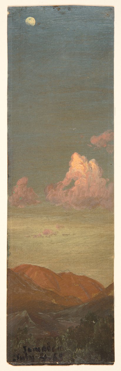 Ay Işığından Manzara, Jamaika by Frederic Edwin Church
