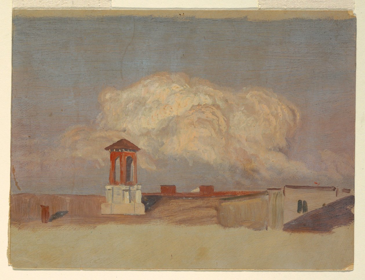 Bir İtalyan kasabasının çatıları by Frederic Edwin Church