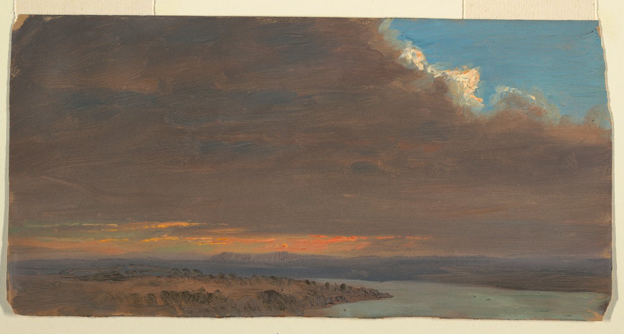 Gün Batımı, Hudson Vadisi, New York by Frederic Edwin Church