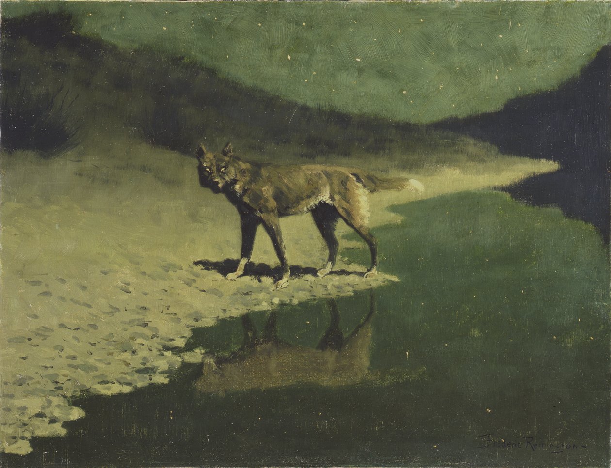Ay Işığı, Kurt, c.1904 by Frederic Remington