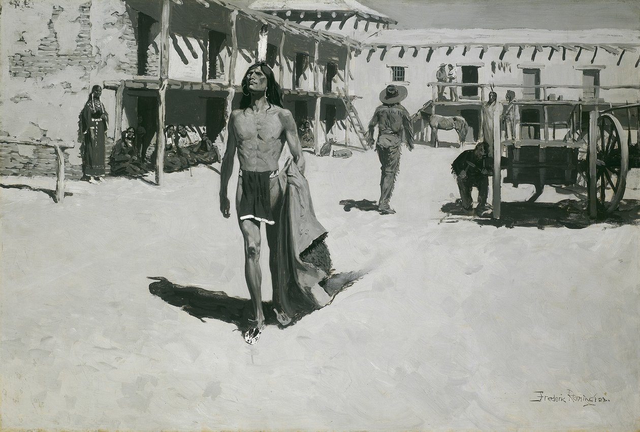 Yarasayı Neşeli Bakışlardan Başka Bir Şey İzlemedi by Frederic Remington