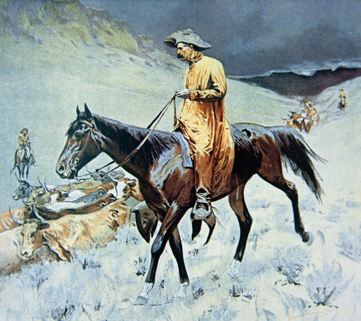 Yolda (tuval üzerine yağlı boya) by Frederic Remington