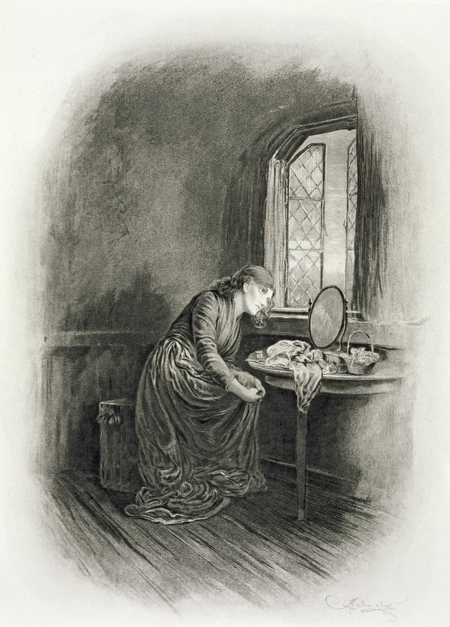 Küçük Dorrit, Thomas Archer'ın 'Charles Dickens: A Gossip about his Life' kitabından, 1894 dolaylarında yayınlandı by Frederick Barnard