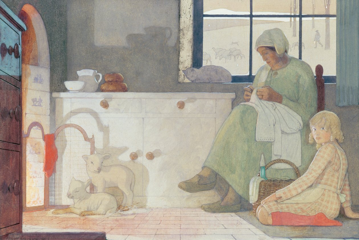 Koruyucu Anne, 1925 by Frederick Cayley Robinson