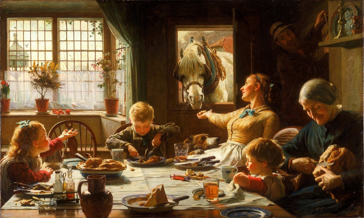 Aileden biri by Frederick George Cotman