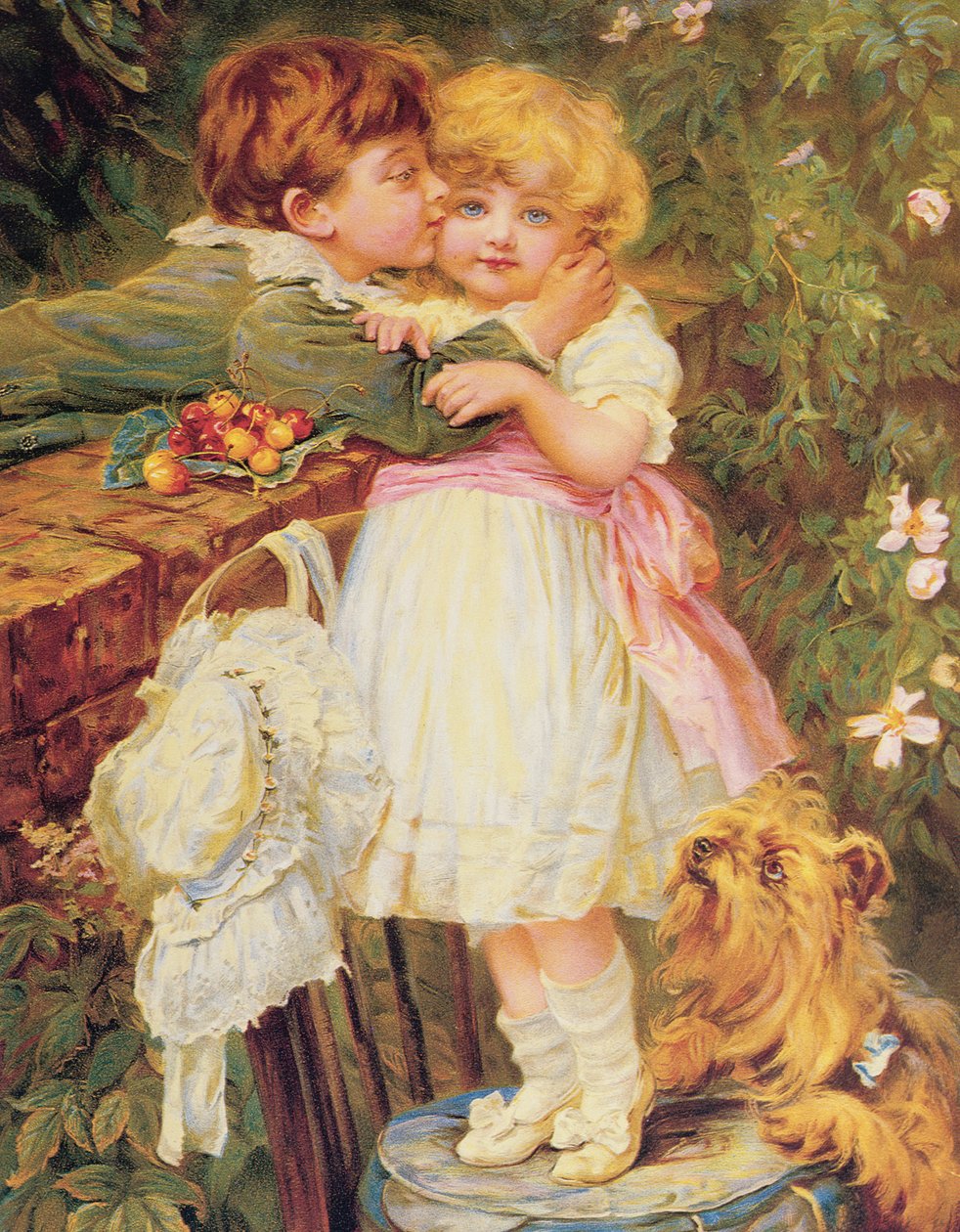 Bahçe Duvarının Üzerinde by Frederick Morgan