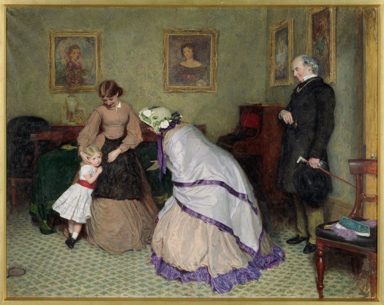 Garip Yüzler (kağıt üzerinde wc ve gövde rengi) by Frederick Walker