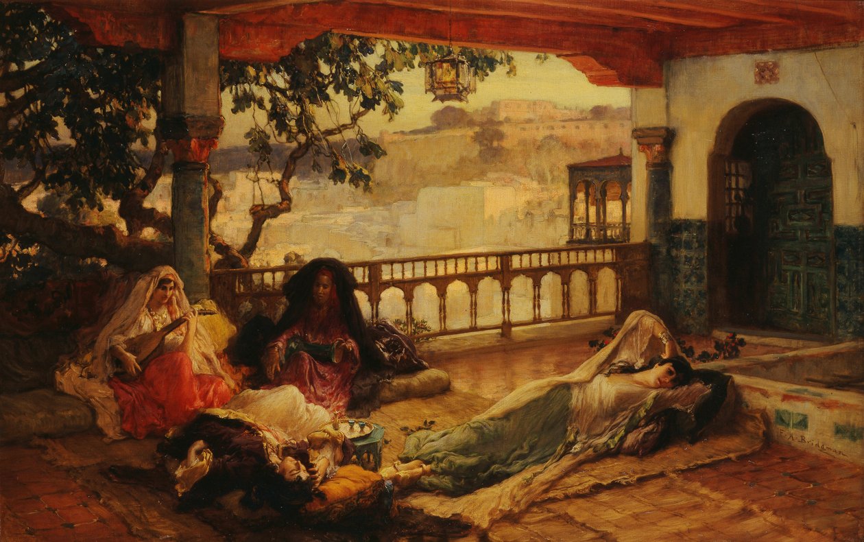 Cezayir Üzerinde Akşam, c.1880-1889 by Frederick Arthur Bridgman