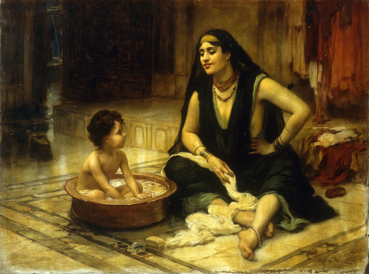 Fellahin ve Çocuk by Frederick Arthur Bridgman