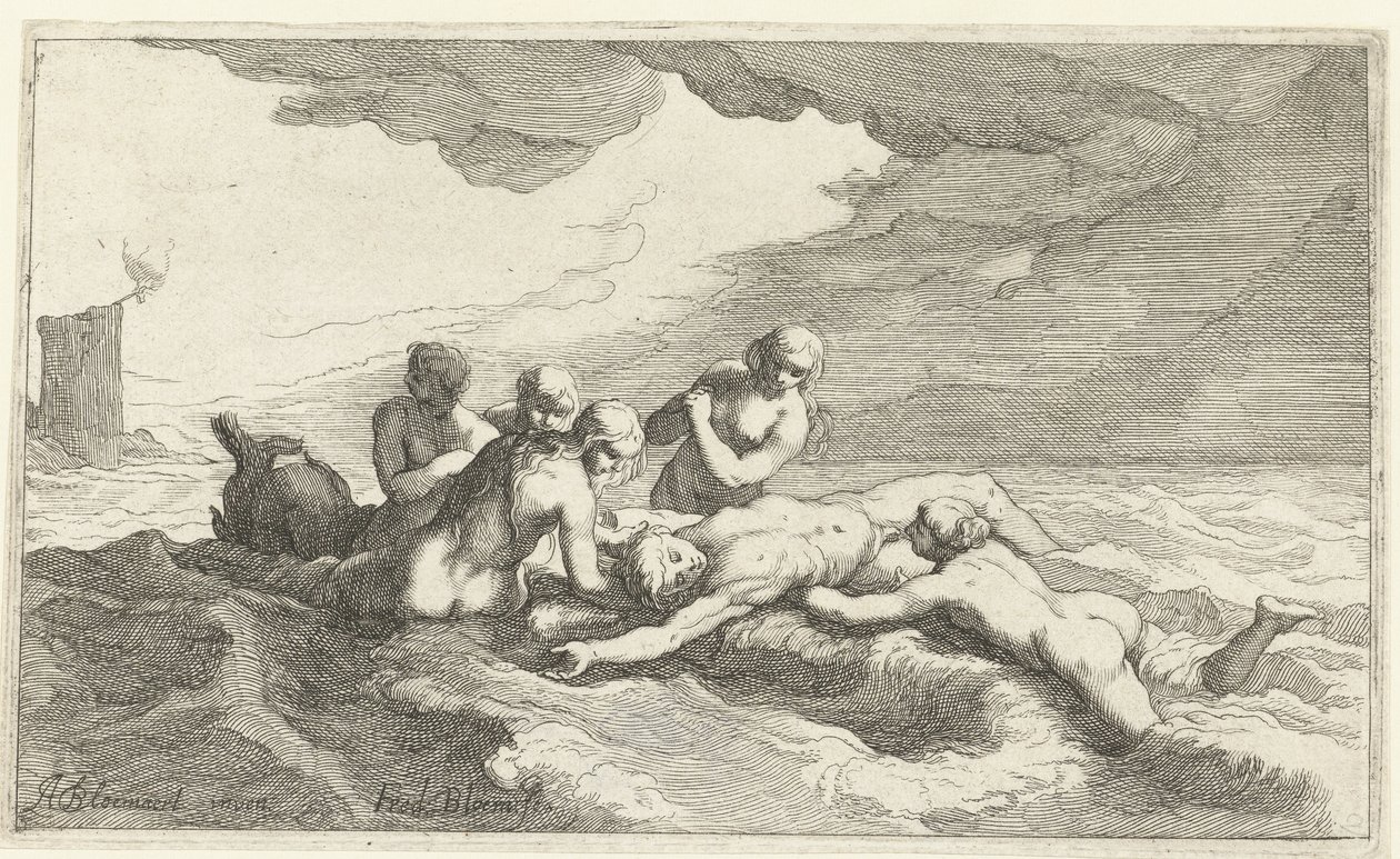 Kahraman ve Leander by Frederick Bloemaert