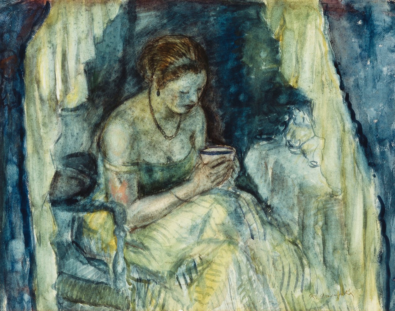 Bir fincan çay by Frederick Carl Frieseke