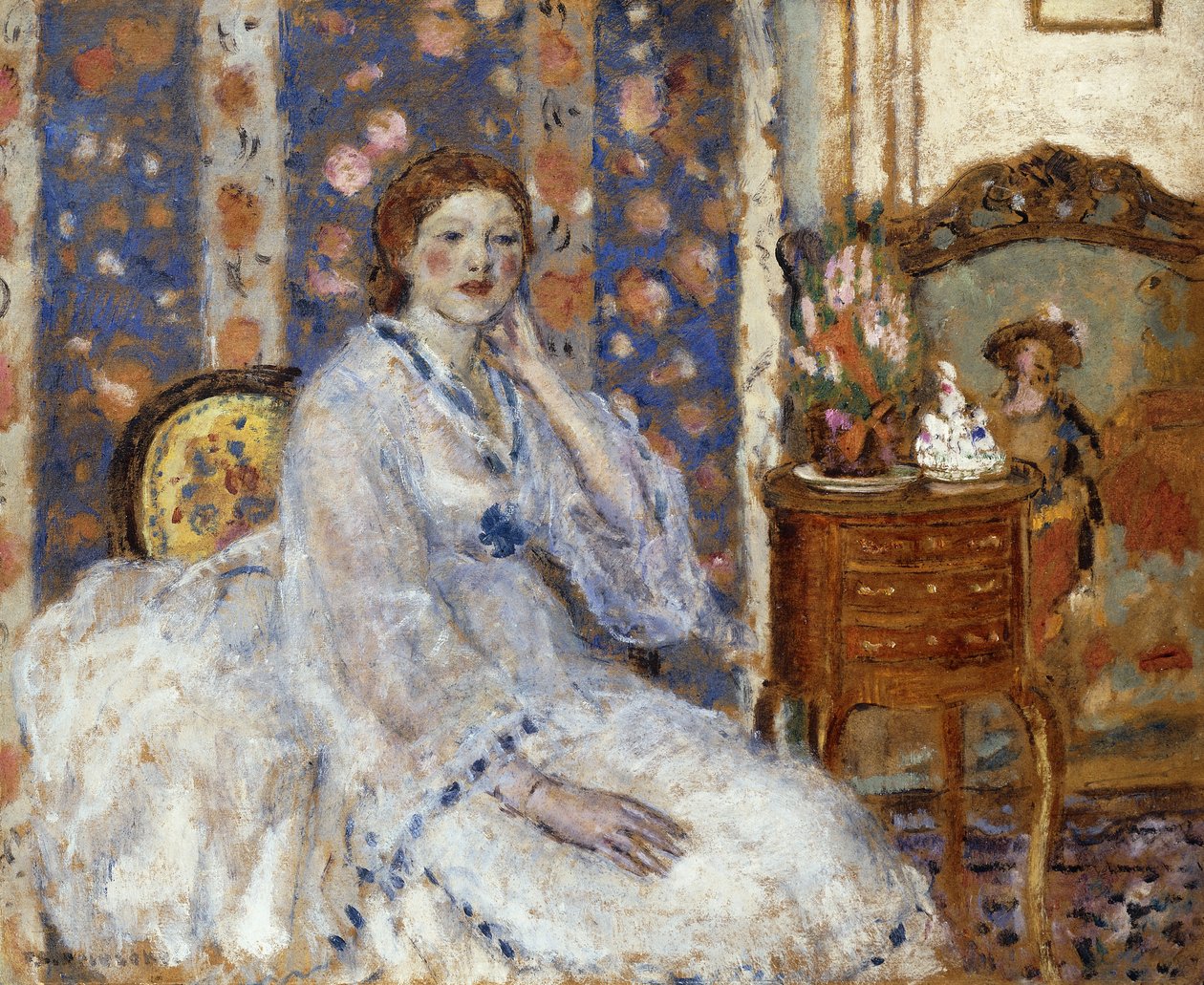 Koltukta Oturan Kadın by Frederick Carl Frieseke