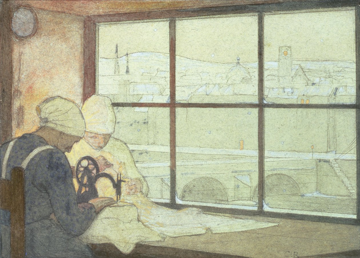 Nöbet (kalem ve tuvalet) by Frederick Cayley Robinson